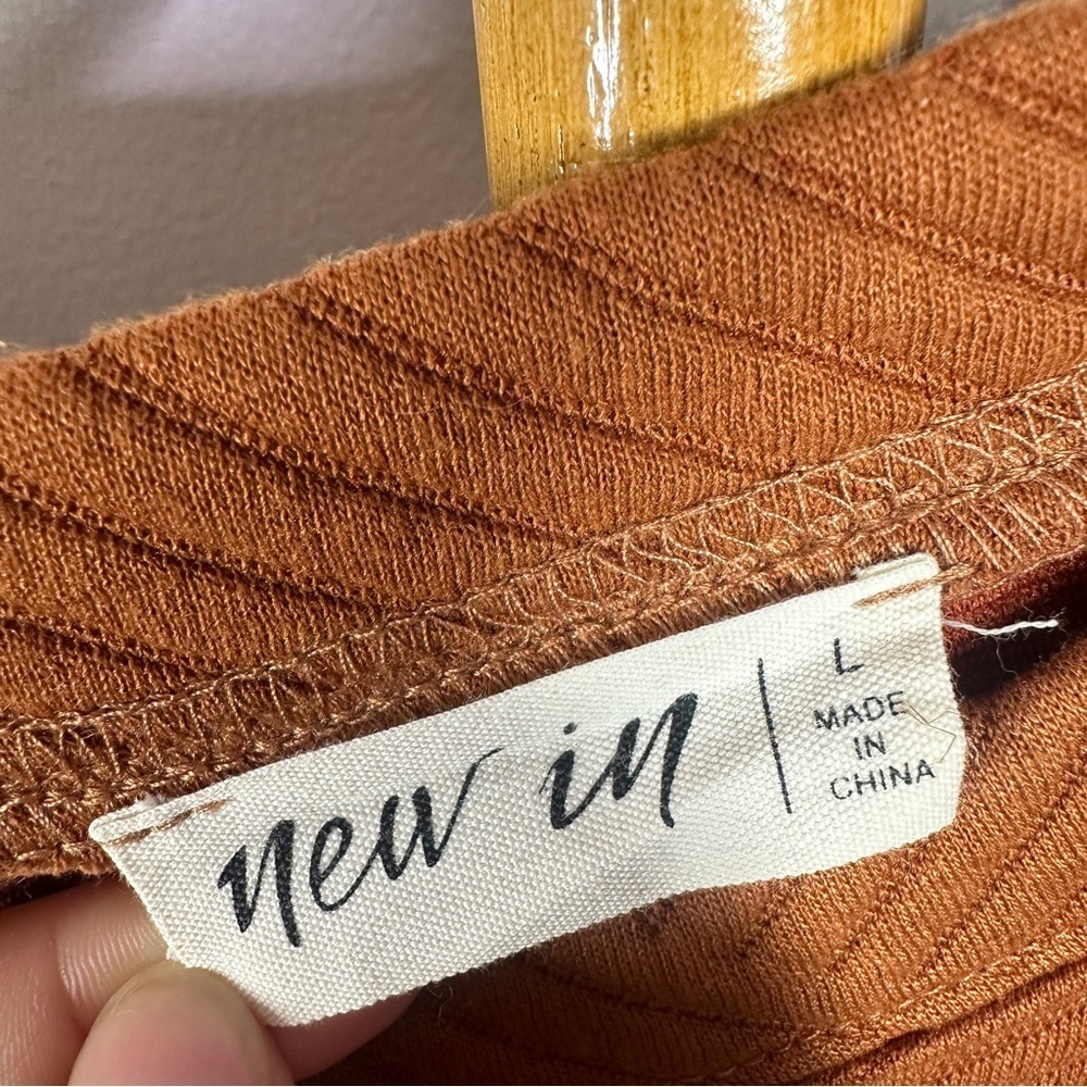 New In Textured Waffle Knit Sweater Set sz L - Picture 5 of 6